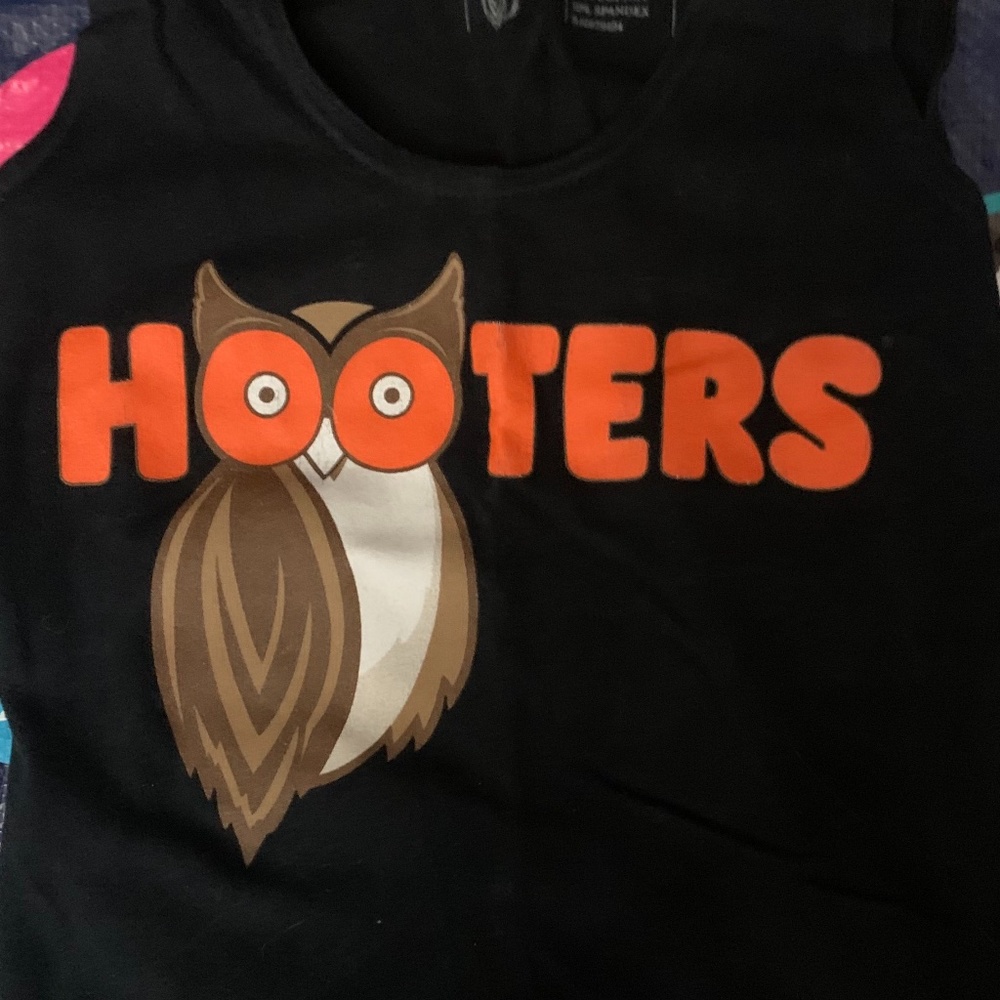 Hooters black uniform tank top xxsmall